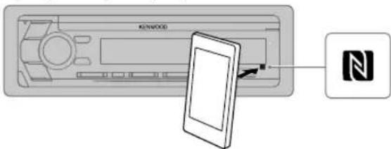 KENWOOD KMRD772BT - Faites la connexion avec un périphérique distant avec Une seule touche (NFC) (pour KFC-X702 KDC-BT772HD KMR-D772BT - 1