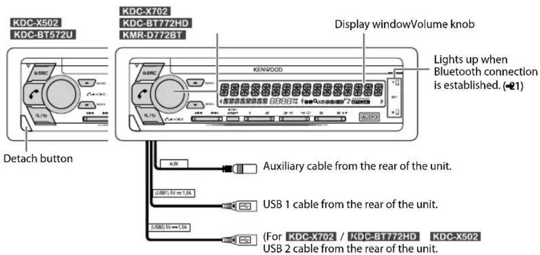 KENWOOD KMRD772BT - BASICS - 1