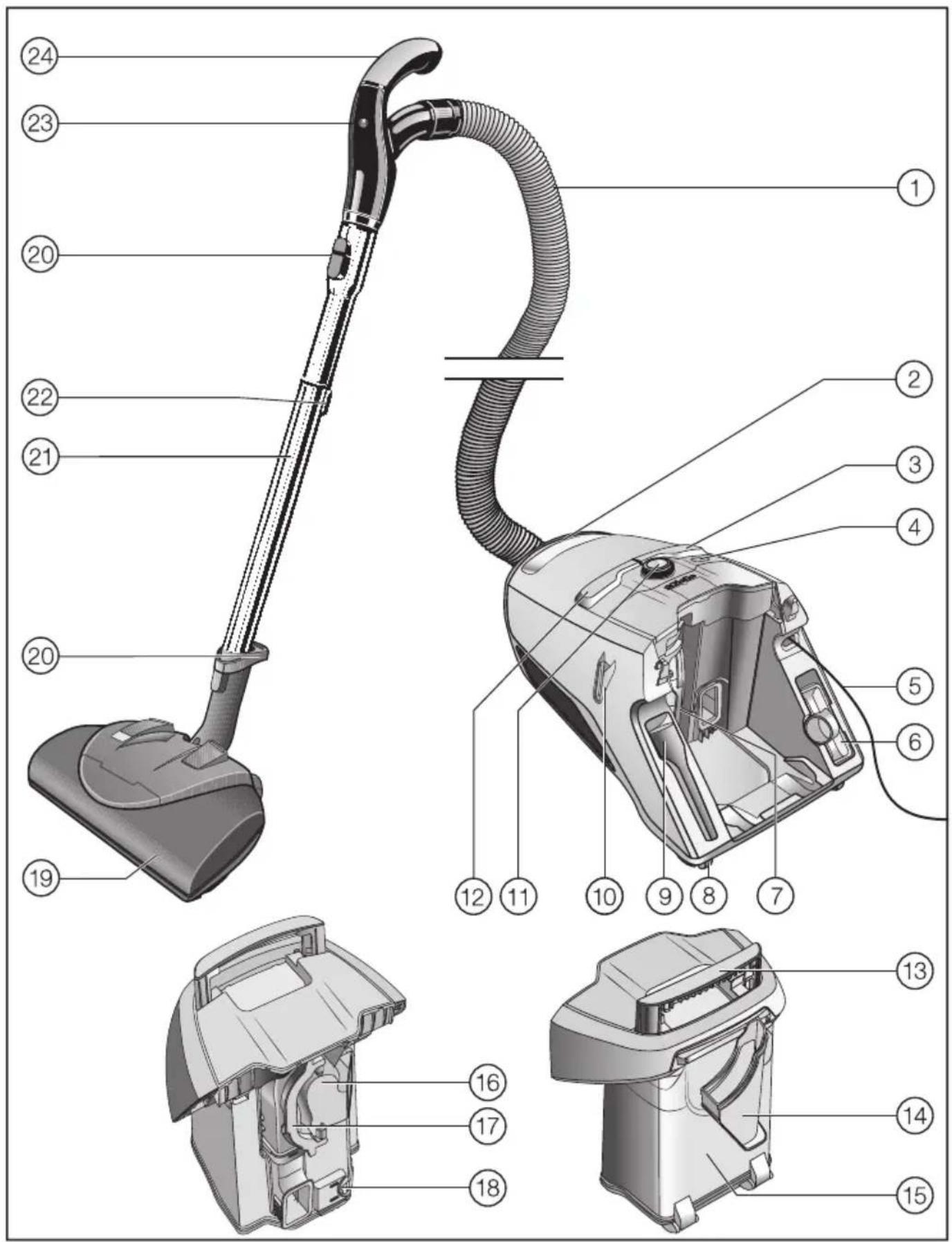MIELE Blizzard CX1 Electro+ PowerLine - es - Descripción del aparato - 1