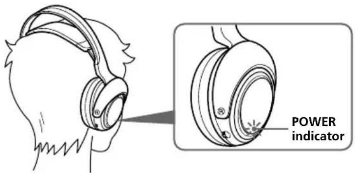 SONY MDRDS4000 - Put on the headphones. - 1