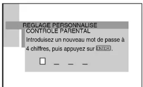 SONY AVDC70ES - Pour saisir un mot de passer à 4 chiffres à l'aide de la touche de défillement et de < /> - 3