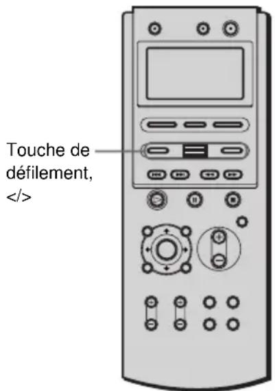 SONY AVDC70ES - Visualisation du temps de lecture et de la durée restante dans la fenêtre d'affichage du panneau frontal - 5