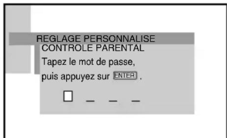 SONY AVDC70ES - Pour saisir un mot de passer à 4 chiffres à l'aide de la touche de défillement et de < /> - 4