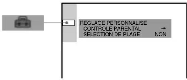 SONY AVDC70ES - Réglages personnalisés (REGLAGE PERSONNALISE) - 4