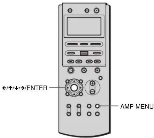 SONY AVDC70ES - Specifying the speaker parameters - 1