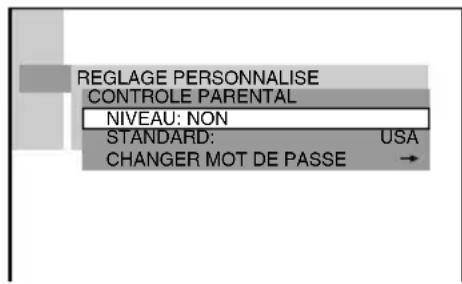SONY AVDC70ES - Pour saisir un mot de passer à 4 chiffres à l'aide de la touche de défillement et de < /> - 5