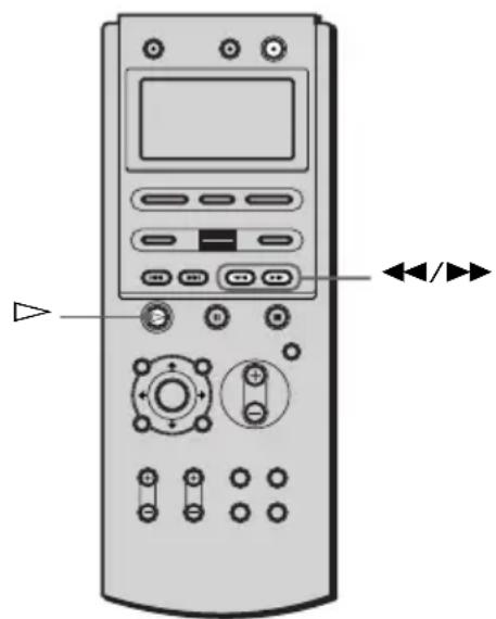 SONY AVDC70ES - Recherche d'un point spécifique sur le disque (balayage, lecture au ralenti) - 4