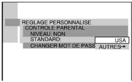 SONY AVDC70ES - Pour saisir un mot de passer à 4 chiffres à l'aide de la touche de défillement et de < /> - 6