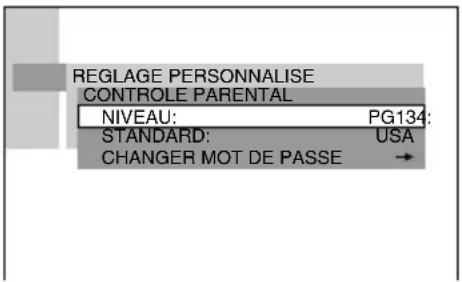 SONY AVDC70ES - Pour saisir un mot de passer à 4 chiffres à l'aide de la touche de défillement et de < /> - 8