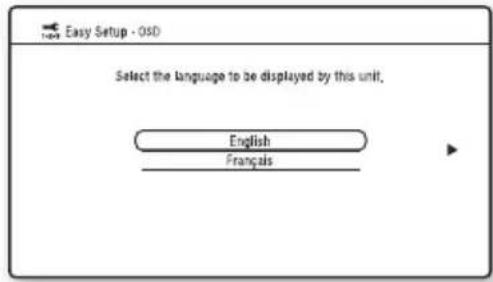 SONY BDPCX960 - Select a language for the on-screen displays using / , and press - 1