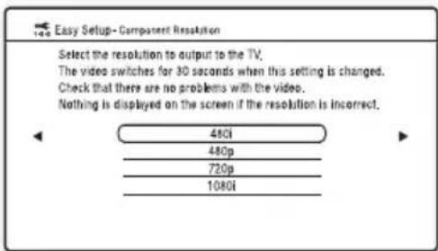 SONY BDPCX960 - When you select "Component Video" in step 6 - 1
