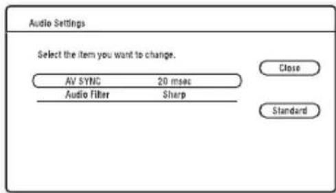 SONY BDPCX960 - To adjust the audio characteristics - 1