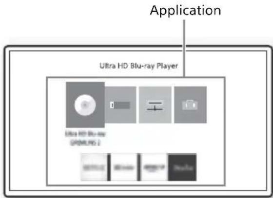 SONY UBPX1100ES - Affichage de l'écran d'accueil - 1