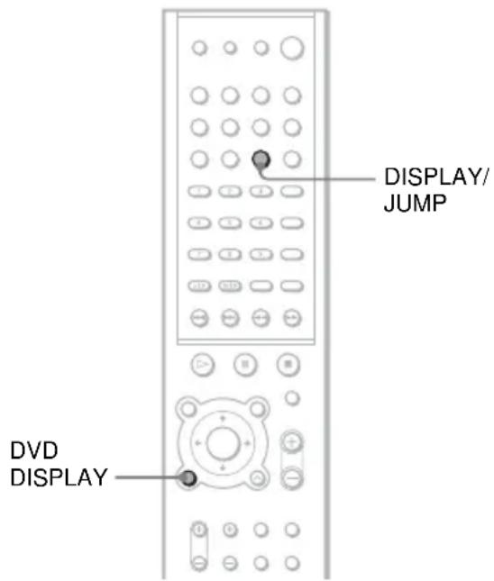 SONY AVDS500ES - Checking the Playing Time and Remaining Time in the Control Menu - 1