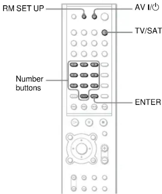 SONY AVDS500ES - Controlling satellite receivers with the remote - 1