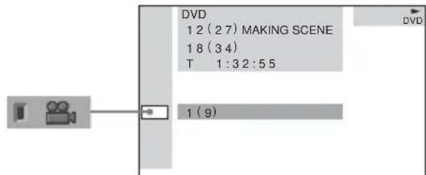 SONY AVDS500ES - Appuyez sur / pour selectionner (ANGLE). - 1