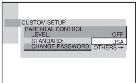 SONY AVDS500ES - Press / to select "STANDARD," then press ENTER. - 1