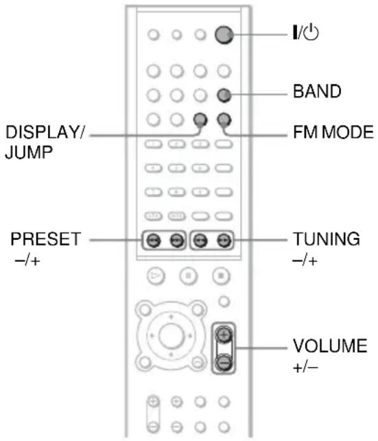 SONY AVDS500ES - Ecoute de la radio - 1