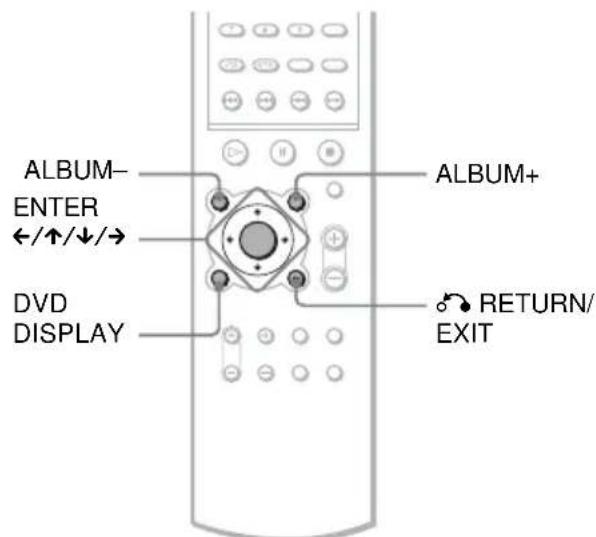 SONY AVDS500ES - Sélection d'un album et d'un fichier - 1
