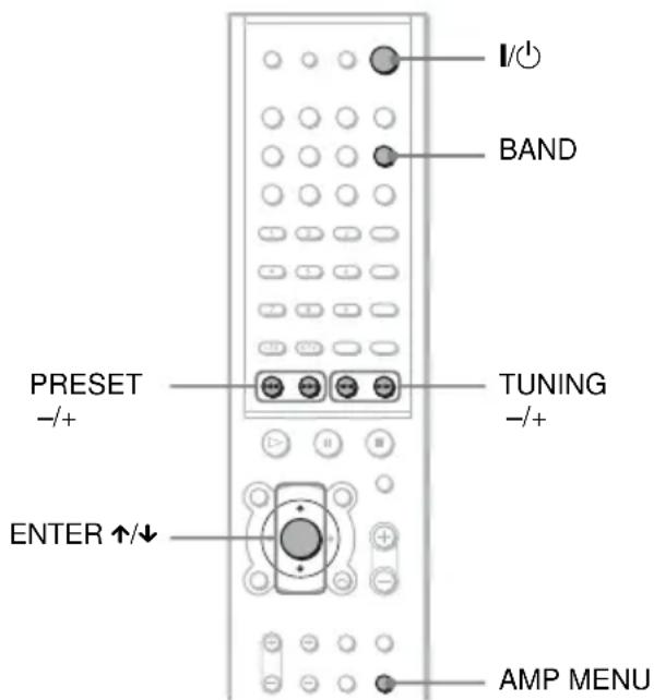 SONY AVDS500ES - Presetting Radio Stations - 1
