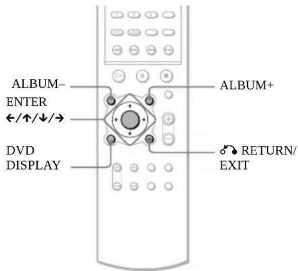 SONY AVDS500ES - Selecting an album and file - 1