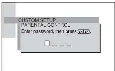 SONY AVDS500ES - Limiting playback for children (Parental Control) (DVD only) - 4
