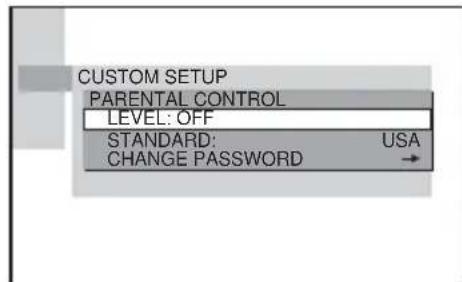 SONY AVDS500ES - Limiting playback for children (Parental Control) (DVD only) - 5