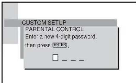 SONY AVDS500ES - Limiting playback for children (Parental Control) (DVD only) - 3