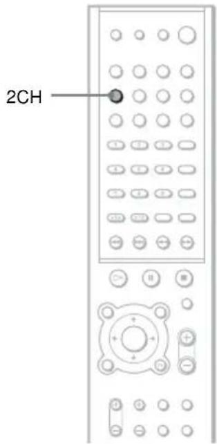SONY AVDS500ES - Using only the front speaker (2 CHANNEL STEREO) - 1