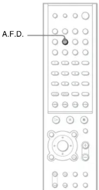 SONY AVDS500ES - Sélection d'un champ acoustique (touche A.F.D.) - 1
