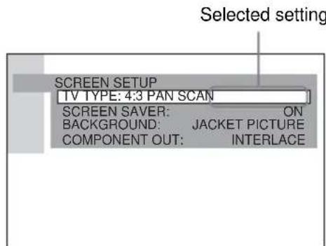 SONY AVDS500ES - Select a setting using / , then press ENTER. - 1