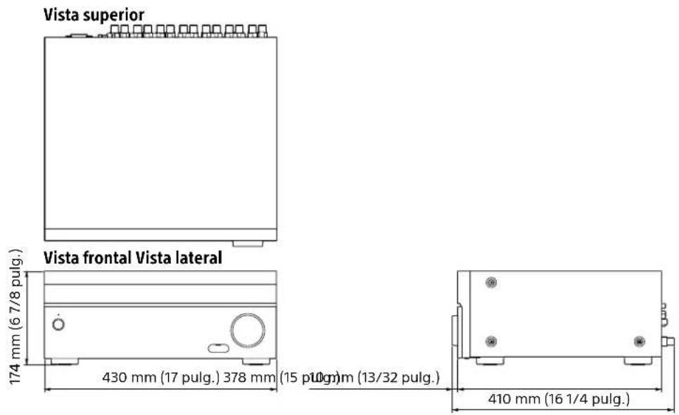 SONY STRZA2000ES - Esquema de plano dimensional - 1