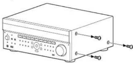 SONY STRZA2000ES - Retire los tornillos delgado Derecho del receptor. No retire los tornillos que no aparezcanesionificados. - 1