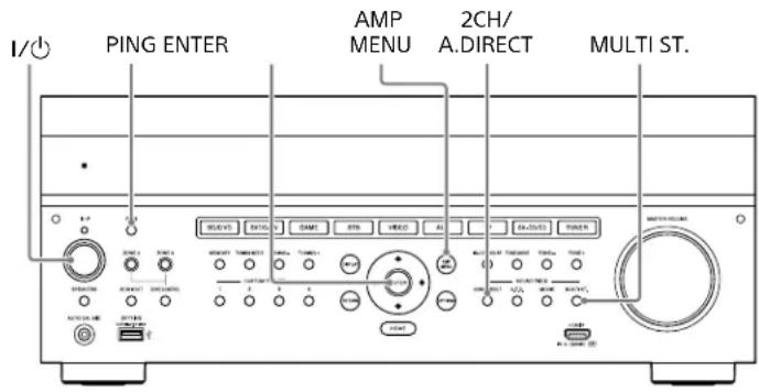 SONY STRZA2000ES - Exécution de commandes à l'aide de l'ampli-tuner - 1