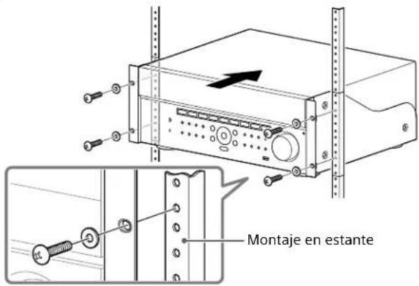 SONY STRZA2000ES - Monte el receptor en el Sistema del estante. Asegürese de realizar este paso con más de una persona. - 1