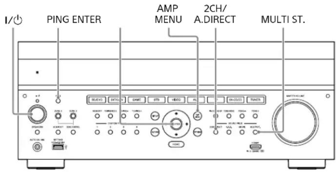 SONY STRZA2000ES - Performing commands using the receiver - 1