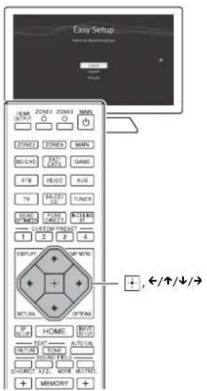 SONY STRZA5000ES - Preparación 2: Realización de Easy Setup - 1
