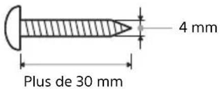 SONY HTCT780 - Préparez des vis (non fournies) adaptées aux orifices dans les supports. - 1