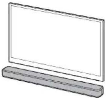 SONY HTS100F - Fixation de l'enceinte-barre au mur - 1