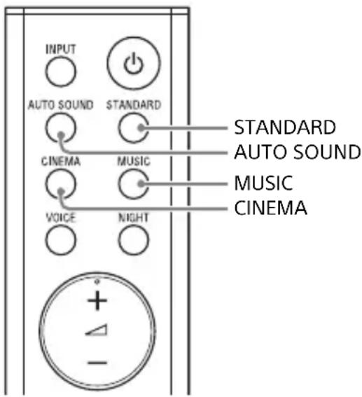SONY HTS100F - Réglage de l'effet sonore personnelisé pour différentes sources sonores (mode Son) - 1
