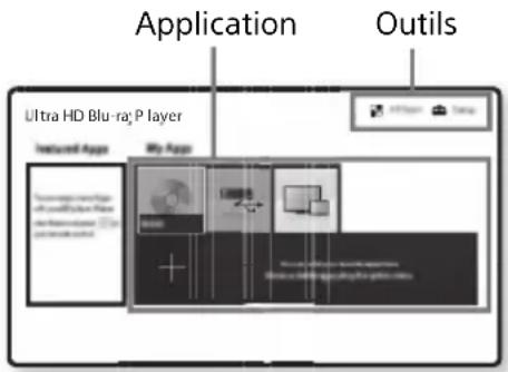 SONY UBPX1000ES - Affichage de I'écran d'accueil - 1