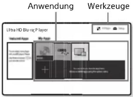 SONY UBPX1000ES - Anzeige des Startbildschirms - 1