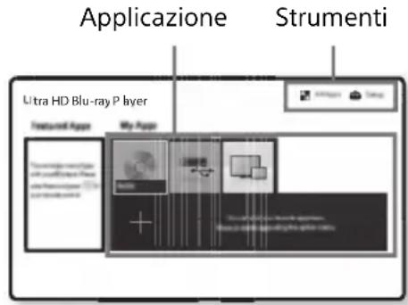 SONY UBPX1000ES - Display della schermata del menu iniziale - 1