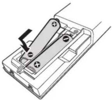 SONY UBPX1000ES - Einlagen von Batterien in die Fernbedienung - 1