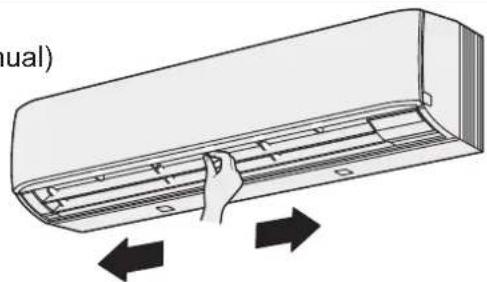 PANASONIC S56MK1E5A - Direção do fluxo de ar vertical recomendada - 1
