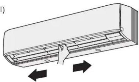 PANASONIC S56MK1E5A - Adjusting the horizontal airflow direction(Manual) - 1