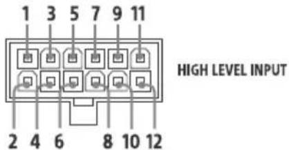 1 3 5 7 9 11 HIGH LEVEL INPUT 2 4 6 8 10 12
