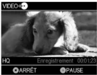 VIDEO HQ Enregistrement 00:01:23 ARRÊT PAUSE
