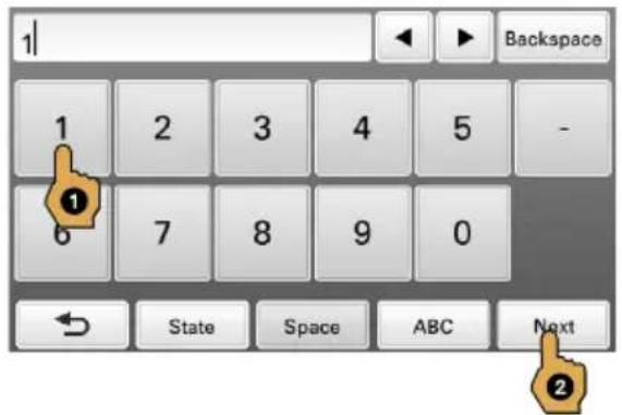 SONY NVU84 - Enter the house number. - 1