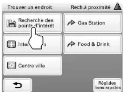 SONY navu NVU44 - Recherche par nom des points d'intérêt - 2